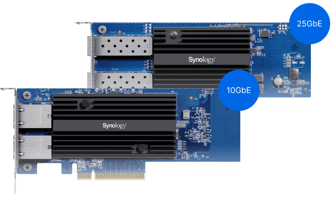 群晖RS2825RP+添加10/25GbE网卡